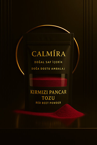 CALMİRA Pancar Tozu - Kırmızı Pancar Kökü Tozu - Red Beet Powder 90 gr