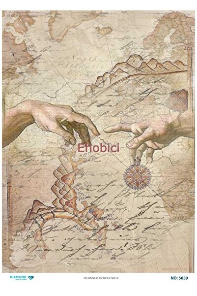 ehobici ورق ديكور نحاسي ماسي - 5059