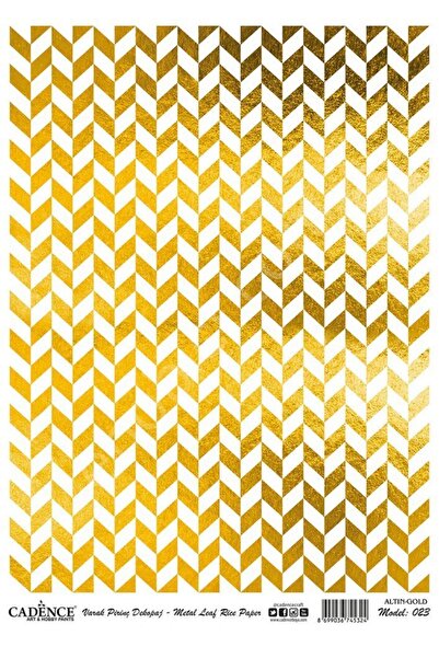 Cadence Gold Leaf Rice Decoapaj Paper - Model 23