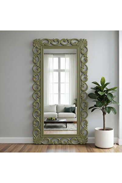 Muummirror 180x90 Doğal Ahşap Oyma Dekoratif Boy Aynası