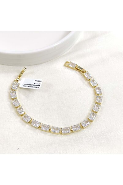 Güler Yüzlü Silver سوار XUPING ذهبي بتصميم مسار الماء 5 مم، 17+2 سم