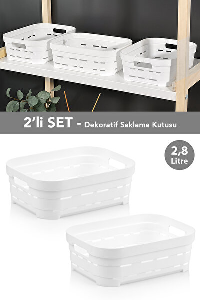 Meleni Home 2-компонентна декоративна пірамідальна коробка для зберігання - б...