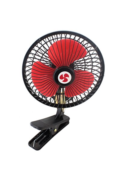zola Portable car fan, 7.5 cm, 12V, adjustable angle, clip mount, cigarette lighter socket power supply