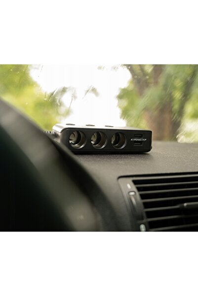 zola USB lighter adapter, 4 USB ports, 3 lighter plugs, 12-24V, 120W, on/off function