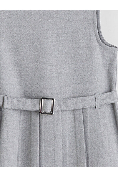 LC Waikiki Sparkling Choices from Shining Store | Crew Neck Pleated Girls' Dress and Pantyhose