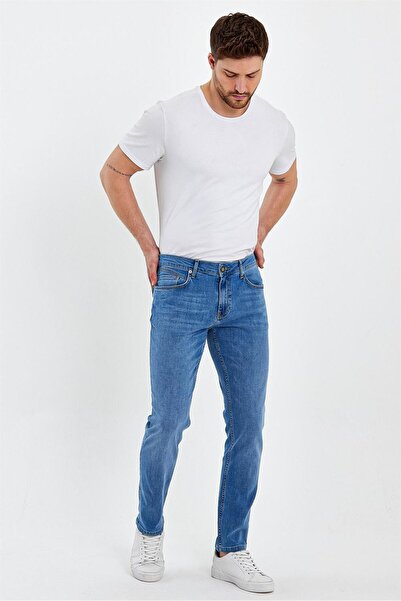 VENA Ανδρικό παντελόνι τζιν Edward Blue Slim Straight