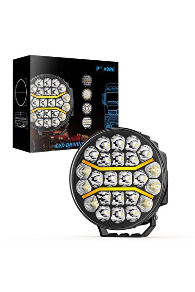 DEKOHOP Kamyon 9 İnç Sis Farı Tepe ve Tampon Lambası 100 W Projektör Lamba Gü...