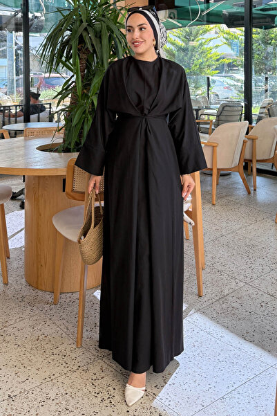 Tesettür Diyarı Γυναικείο Φόρεμα Eflin με Δεμένη Μέση