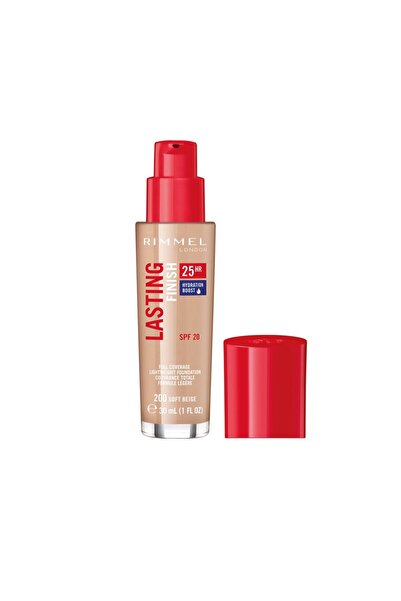 Rimmel Foundation Lasting Finish 25H 200 Soft Beige SPF 20, 30 ml