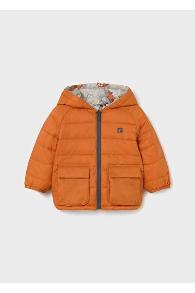 MAYORAL Double-Sided Inflatable Coat for 1-4 Years Old - Orange