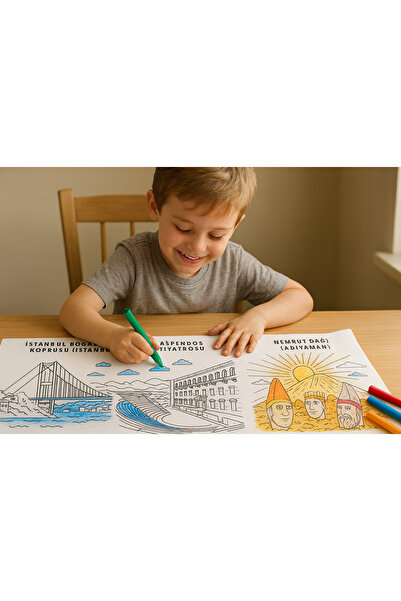 Haydi Dekor “Türkiye’nin Doğal ve Mimari Güzellikleri – 6 Metrelik Dev Çocuk Boyama Rulosu