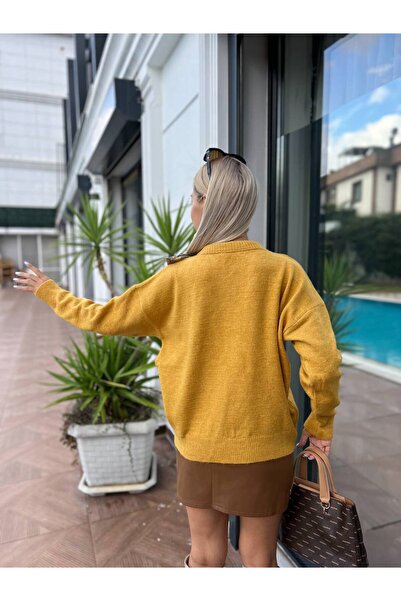 For Angels Πουλόβερ oversized με κασκόλ