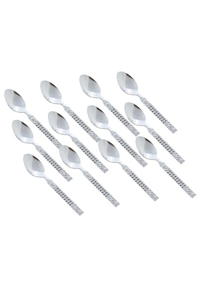 ORIAN 12 pieces Japanese stainless steel dessert spoons