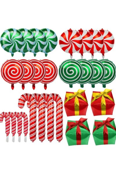 arredamento 28 Piece Christmas Balloon Set Large Size