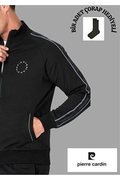 Pierre Cardin Seasonal Zippered & Pocketed Straight Leg Tracksuit Set Th0Clvr30Pcvr