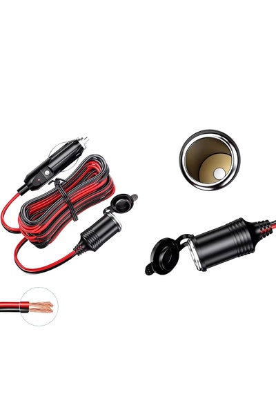zola Prelungitor pentru bricheta auto, 12V, lungime 400 cm, plastic si cupru, husa de protectie