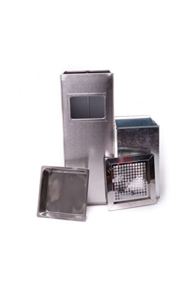 LİMPİO Cos gunoi cu scrumiera CS-02, 20l, Inox