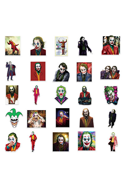 Hediyeni Al مجموعة ملصقات جوكر سيري 2 |   ملصق للكمبيوتر المحمول والدفتر والتابلت والهاتف ودفتر الملاحظات ومجلة البوليت