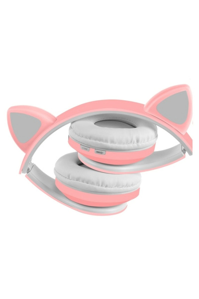 KESNUP Wireless headphones for children cat ears Bluetooth Pink