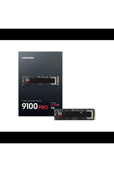 Samsung Mz-vap1t0bw, 9100 Pro, 1tb, 14700/13300, Gen5, Nvme Pcıe M.2 2280, Ss...