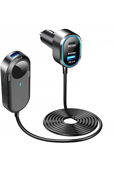 zola Car cigarette lighter splitter adapter, Zola®, 100 W, 6 USB ports, 1.5 m cable, black