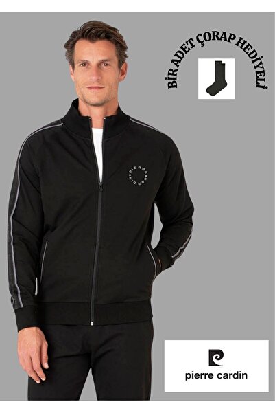 Pierre Cardin Seasonal Zippered & Pocketed Straight Leg Tracksuit Set Th0Clvr30Pcvr