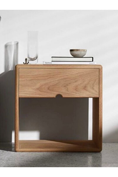 AtelierOne Ligna Masif Meşe Tek Çekmeceli Komodin