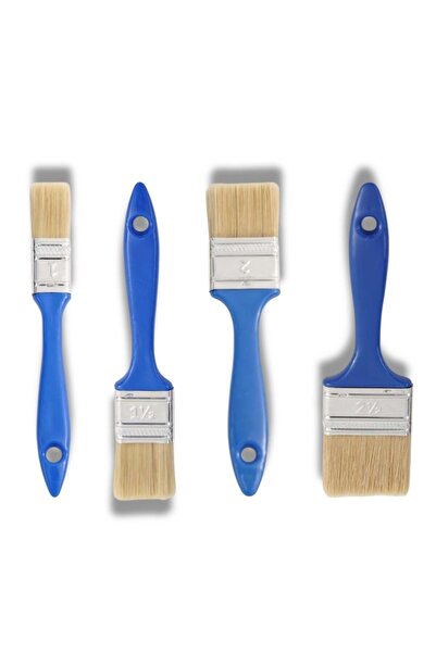 OSKAR FIRÇA 4lü set fırça kestirme fırça 1 -1,5-2-2,5 numaralı kestirme fırçaları duvar ,ahşap ,metal vb
