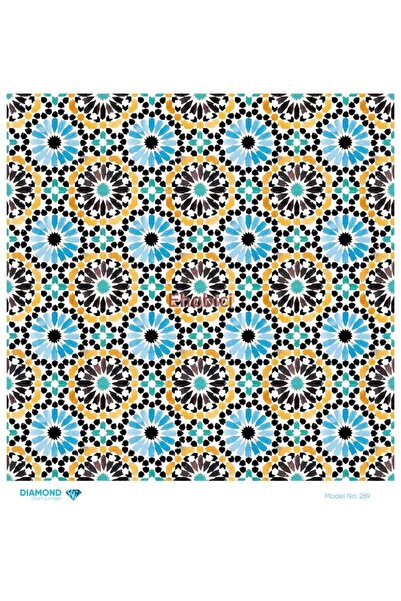 ehobici ورق ديكور نحاسي ماسي - 269 - 30x30