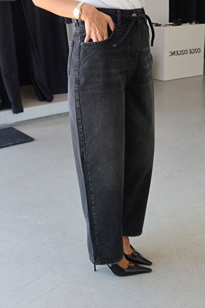 Özge Özgenç Washable Waist-Tie Baggy Jeans