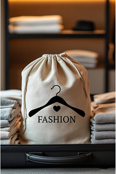 ÇANTAPAK Fashion Patterned Raw Cloth Fabric Multi-Purpose Laundry Bag - Suitc...
