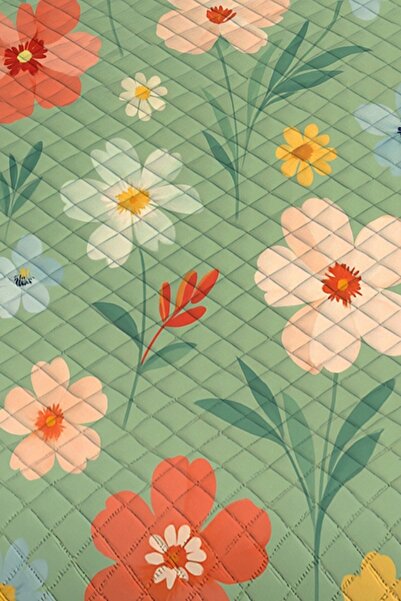 3D ELSE HALI Small Flowers Patterned Single Pique Set Bedspread
