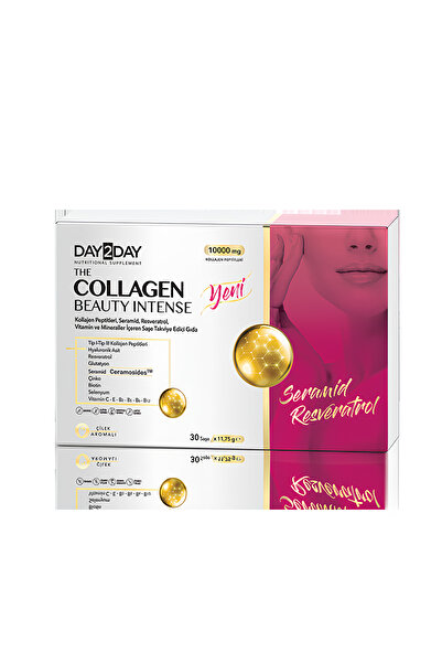DAY2DAY The Collagen Intense (Seramid & Resveratrol) Çilek Aromalı 30 Saşe
