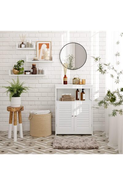 OEM SONGMICS Set of 3 floating wall shelves, glossy MDF, 30/45/60 cm, white