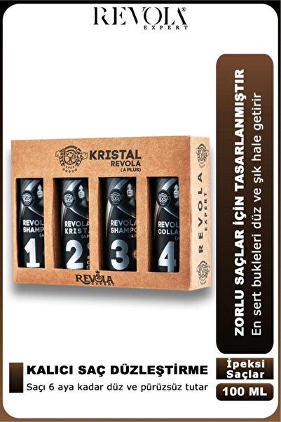 revola Expert Kristal A Plus Saç Düzleştirici 4'lü Set 4x100 Ml