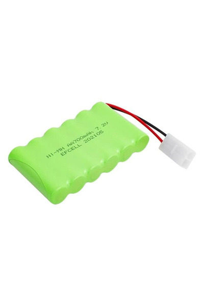 Efcell 7.2 Volt 700mAh Ni-Mh 2 Pin Tamiya Soketli 6'lı Oyuncak Araba Pili