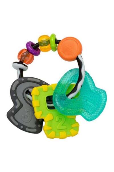 Infantino Slide And Chew Baby Teether Keys Baby Teething Toy - Assorted
