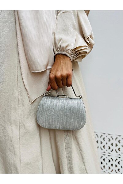 Çanta Trend Geantă de seară pentru femei cu 2 bretele, cu detalii de piatră și lanț