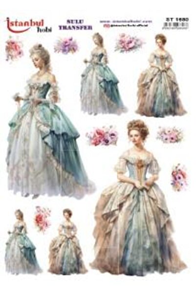 İstanbul Hobi ورق نقل مائي 25×35 سم ST-1680