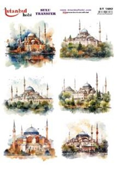 İstanbul Hobi ورق نقل مائي 25×35 سم ST-1592