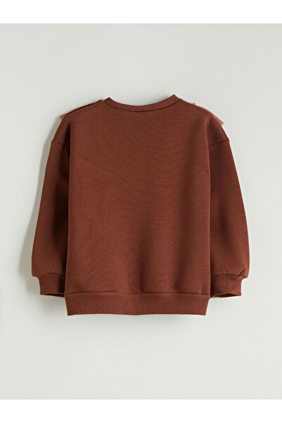 LC Waikiki Създайте свой стил в UZG Store | Детска суитшърт с флорален мотив на велосипед, 2 броя в пакет