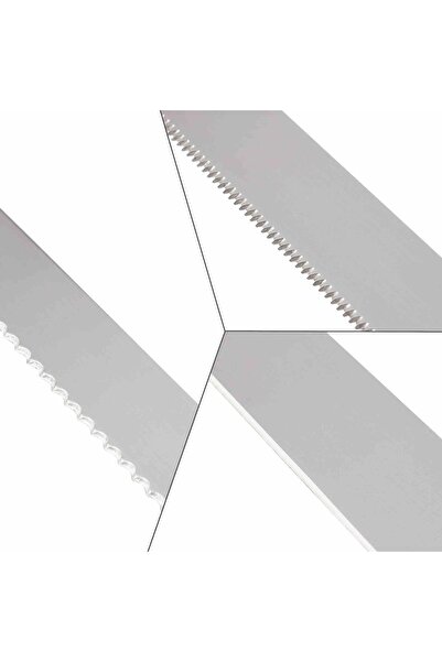 Onuvio Σετ 3 μαχαιριών, μακρύ μήκος 47,5 cm για ζαχαροπλαστική και γλυκά, οδηγός για το κόψιμο της τούρτας