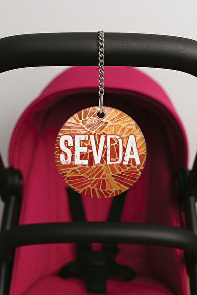 Cekuonline زخرفة مطبوعة على شكل حزام من البليكسي لعربة الأطفال - 10x10 سم تصميم-27