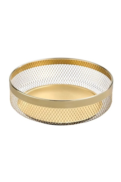 ACE Interdesign Metal OrganizerI Spinner (Brass, 29.3 x 29.3 x 9 cm)