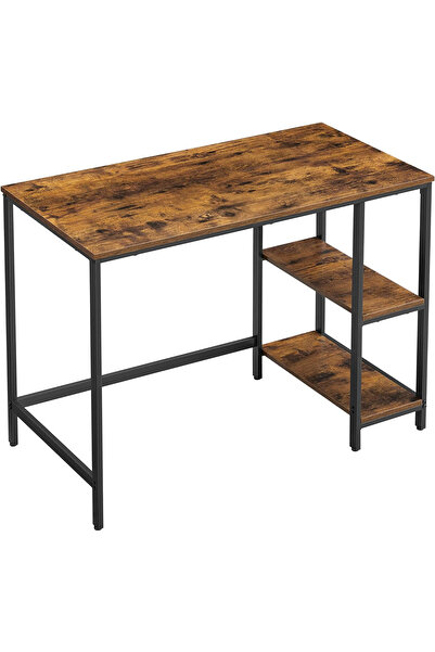 VASAGLE Birou cu 2 rafturi stânga sau dreapta, cadru din oțel, 50x100x75cm, i...