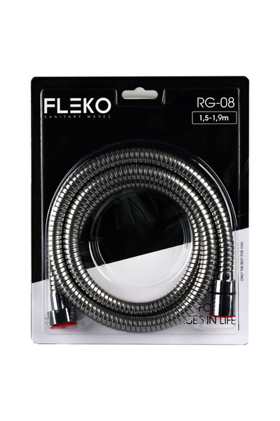 FLEKO Flexible stainless steel shower hose, Length 190 CM RG-08-A
