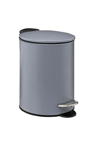 5FiveSmart 5Five Colors Concrete waste bin with pedal and soft-close, steel, 3 L, 23x23x17 cm, gray