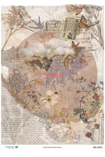 ehobici ورق ديكور نحاسي ماسي - 5075