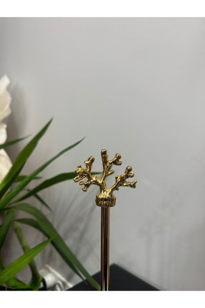 Santara Gold Natural Marble Based Roll Towel Holder