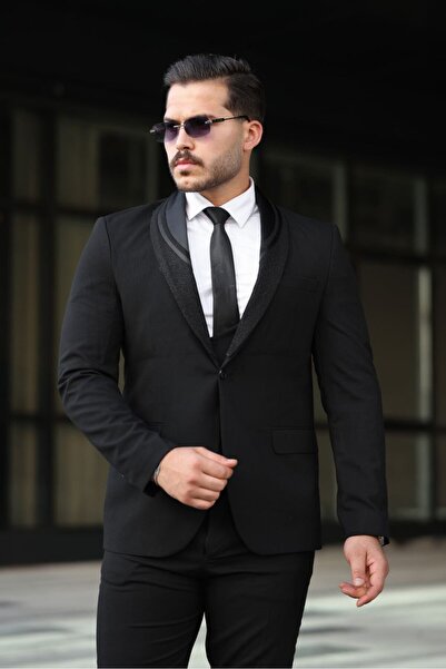 MISTER MR.PAPYON FASHION Erkek Dar Smokin Damatlık Kalıp Ceket Yelek Pantolon Takım Elbise